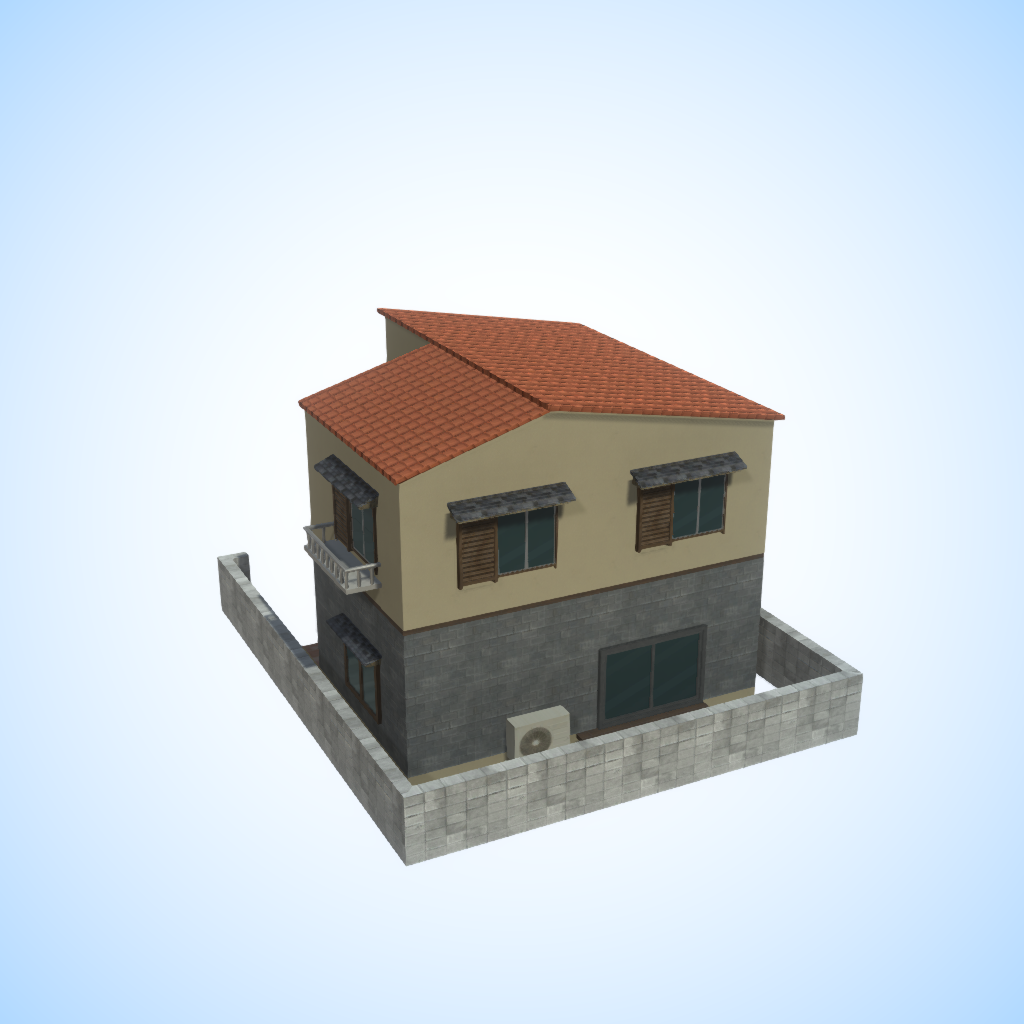 ArtStation - 3D Anime Inspired House